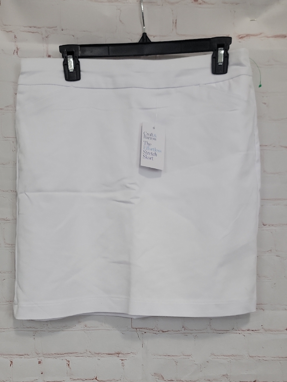 croft & barrow White Mini Stretch Skirt